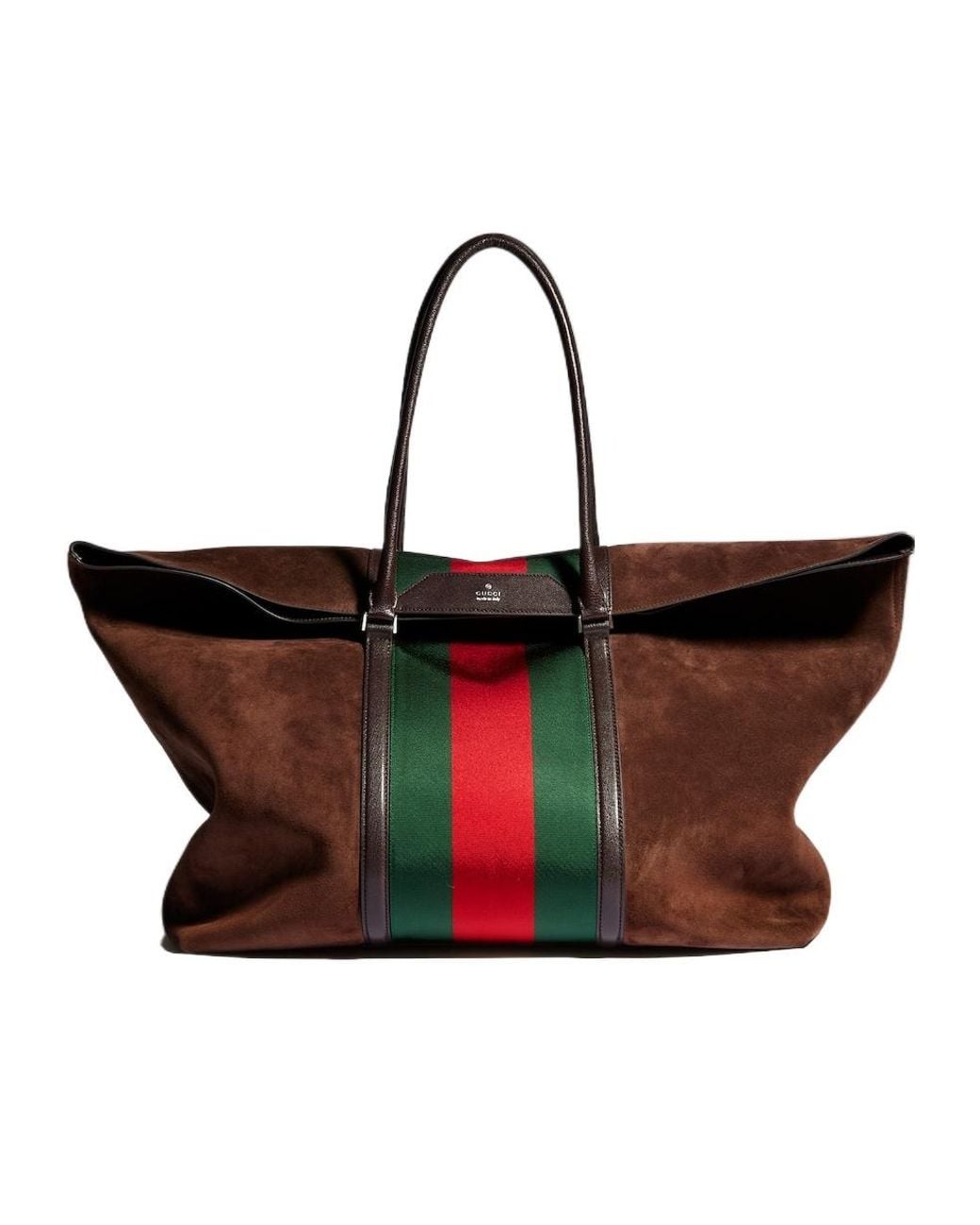 Gucci Red Medium Duffle Bag With Web for men