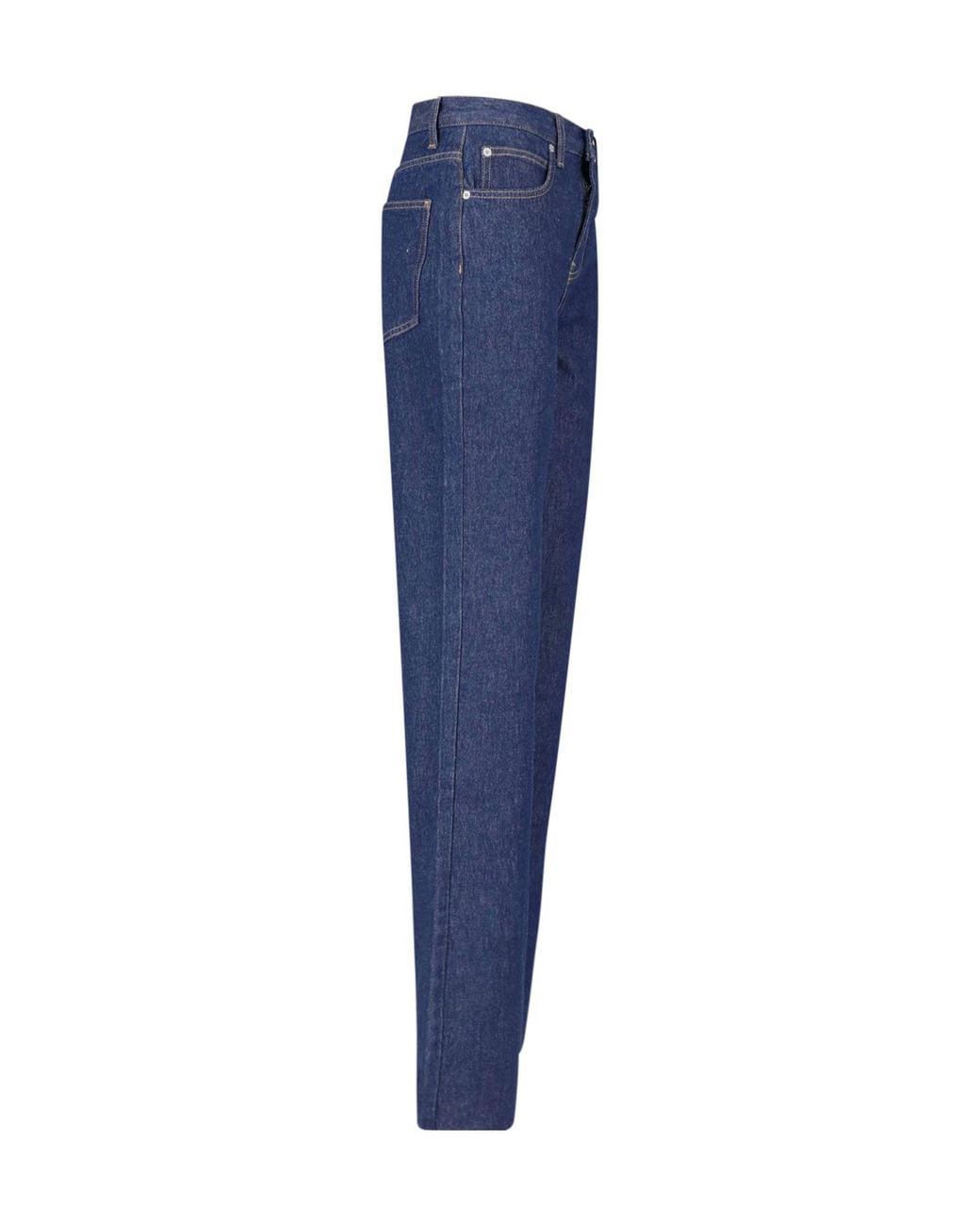 Frankie Shop Blue Straight-Leg Jeans