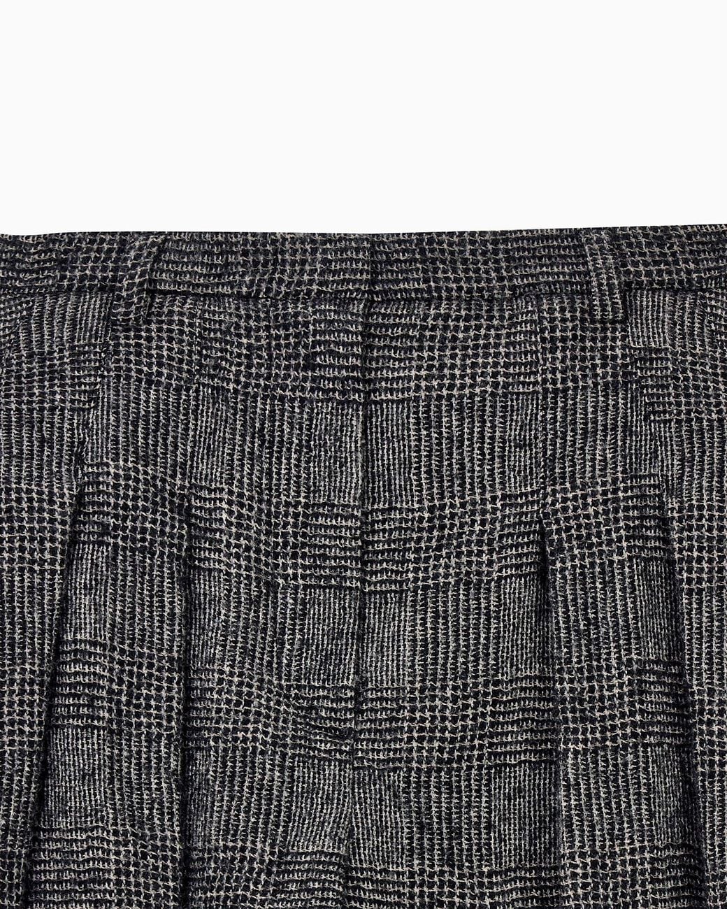 Emporio Armani Gray Pleated Wide-Leg Trousers