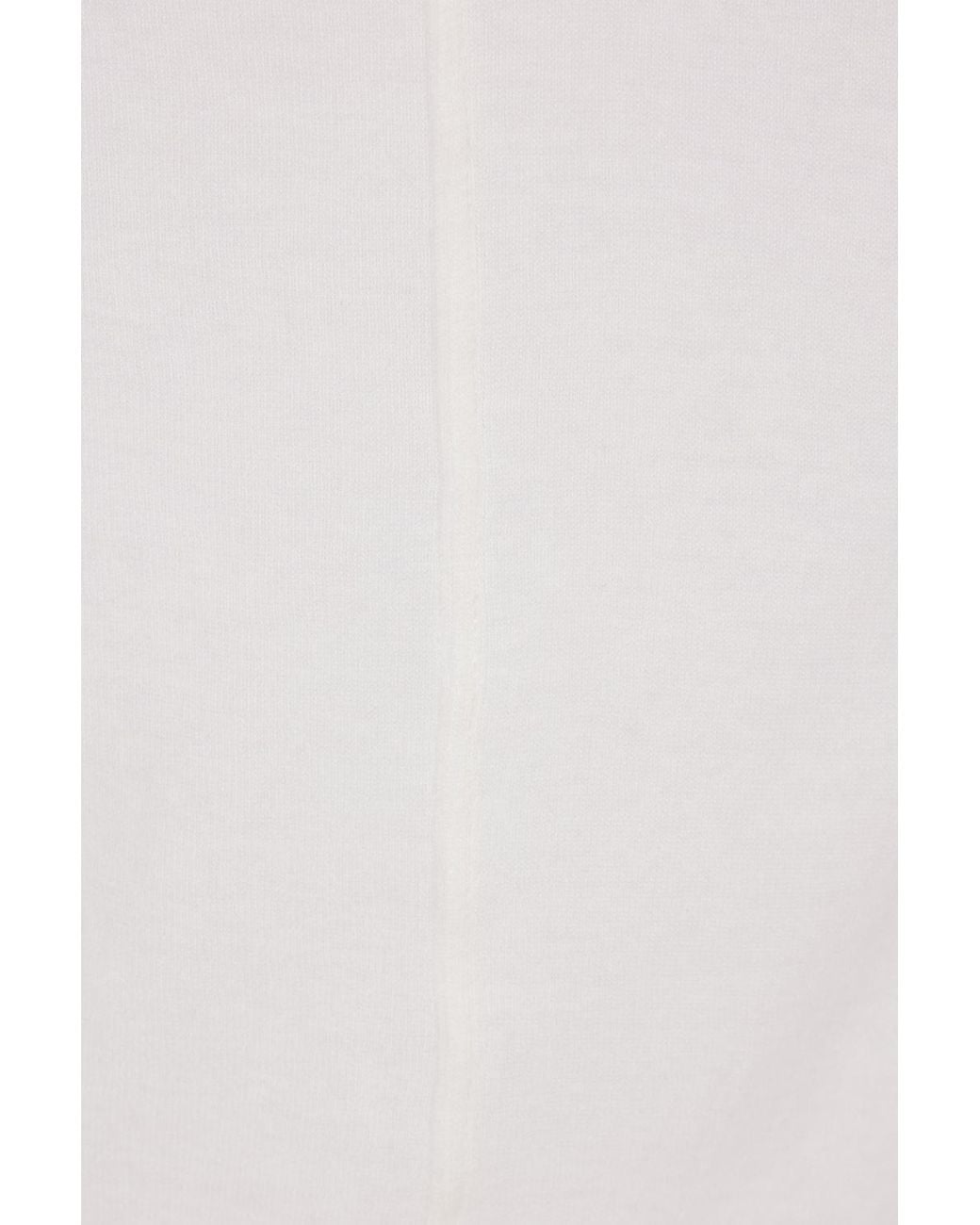 Rick Owens White Basic Rib Tank Top