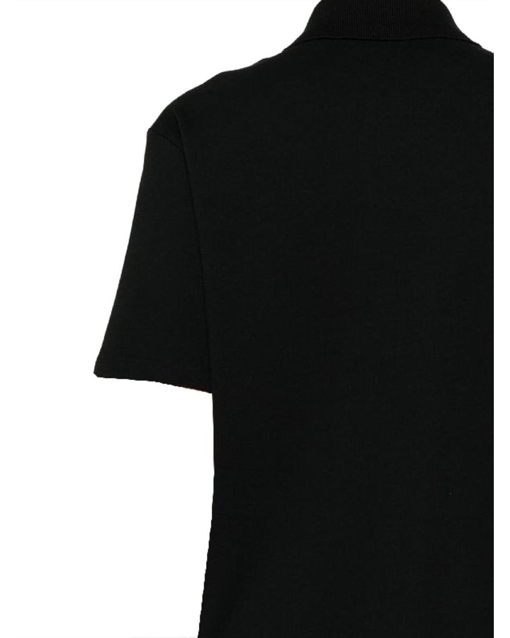 Loewe Black Anagram-Embroidered Polo Shirt for men