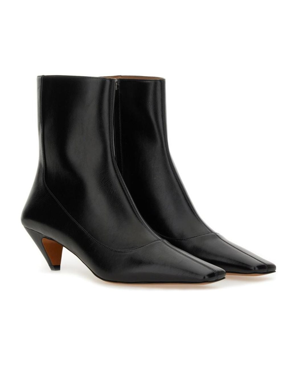 Stella McCartney Black Pointed Toe Zipped Boots