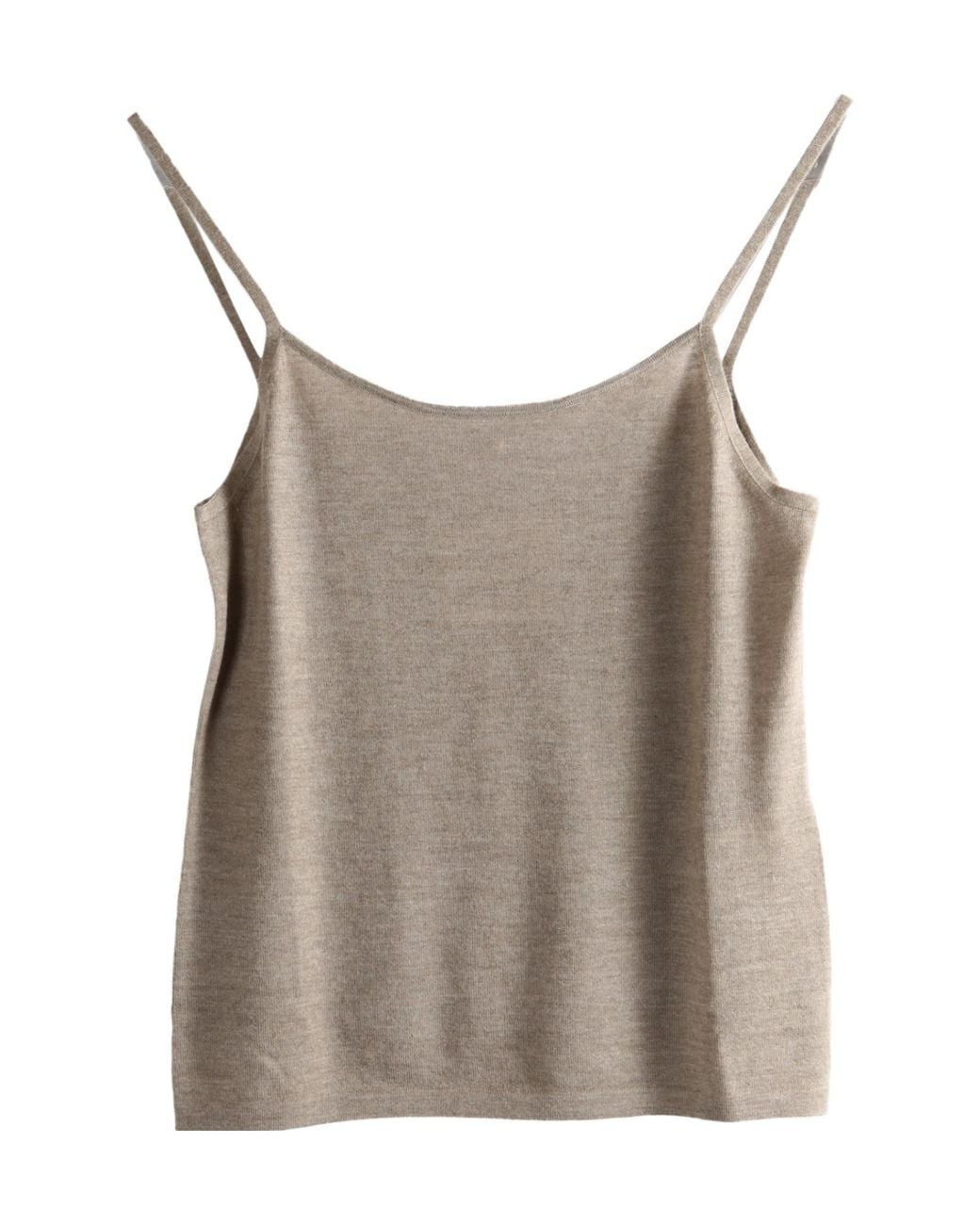 Uma Wang Brown Knit Camisole