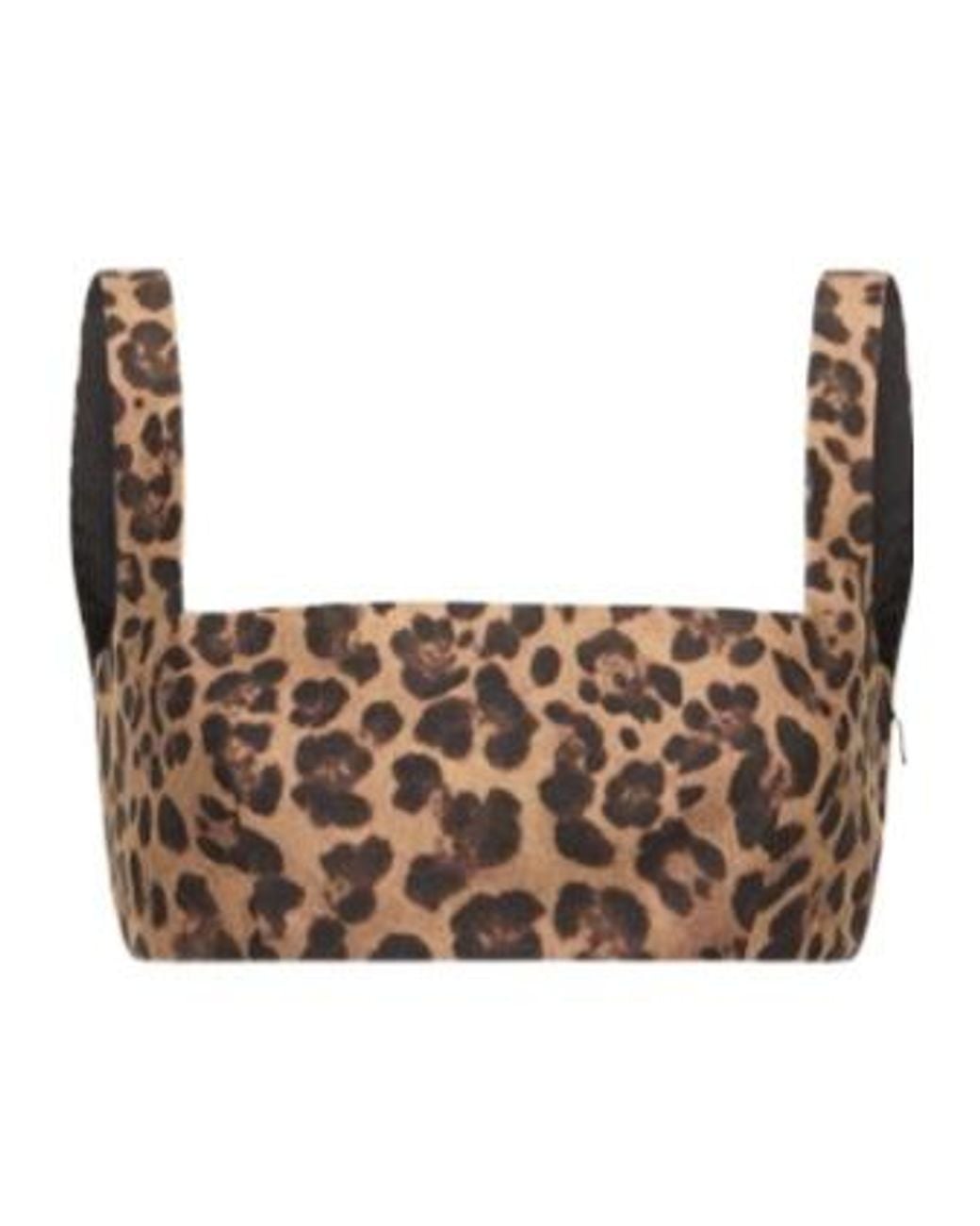 Valentino Brown Leopard Print Short Vest