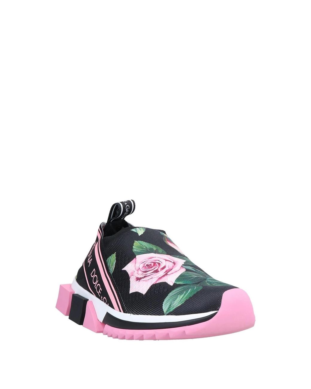 Dolce & Gabbana White Letter Print Sneakers