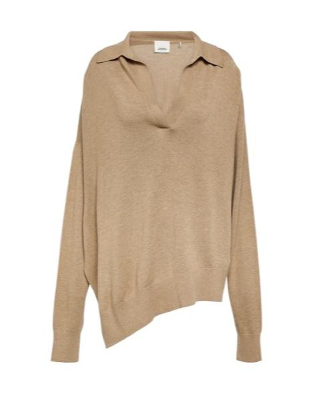 Isabel Marant Natural Collared Knit Sweater