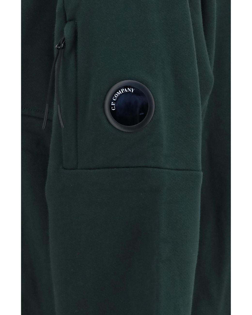 C P Company Green Lens Pocket Hoodie for men