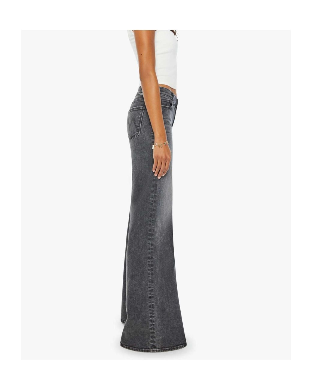 Mother Gray The Twister Heel Jeans