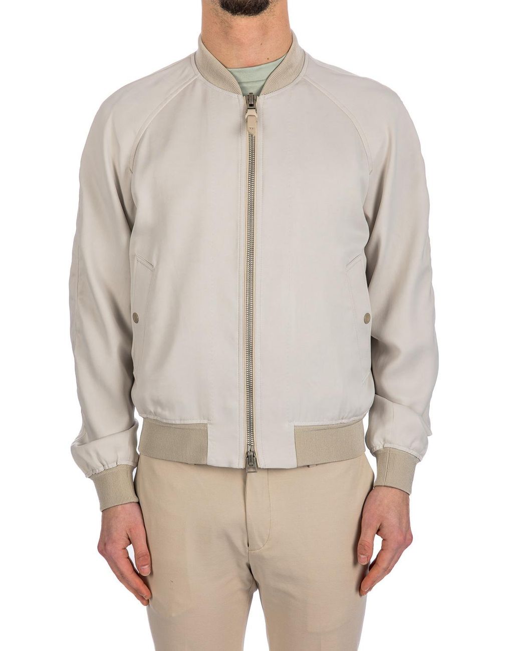 Tom Ford Gray Cady Bomber Jacket for men