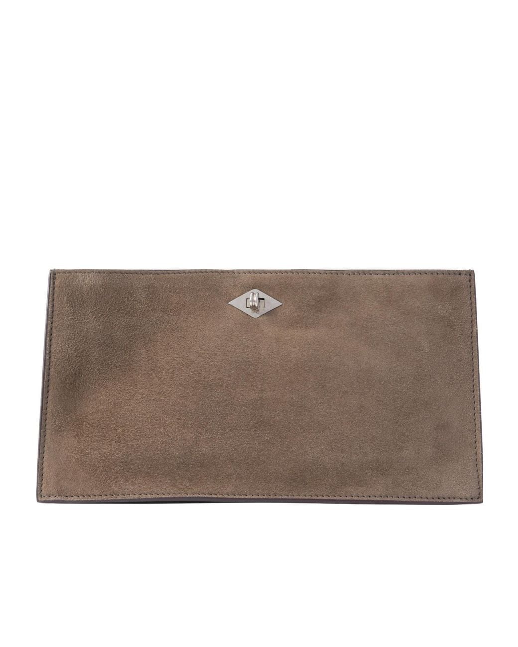 Metier Brown Ease 28 Suede Clutch