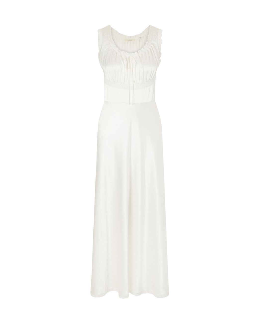 Doen White Silk Dress