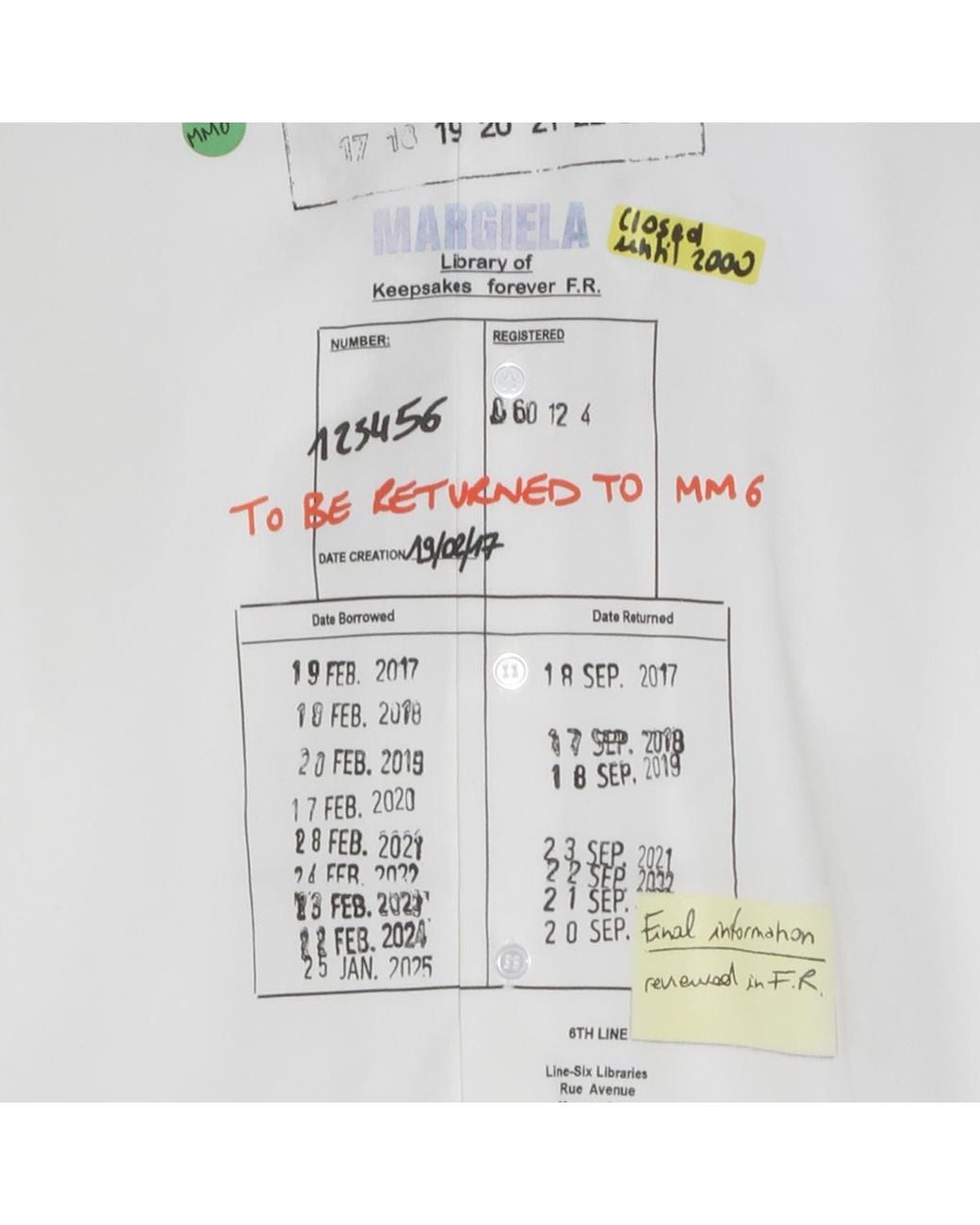 MM6 by Maison Margiela White Graphic Printed Buttoned Shirt