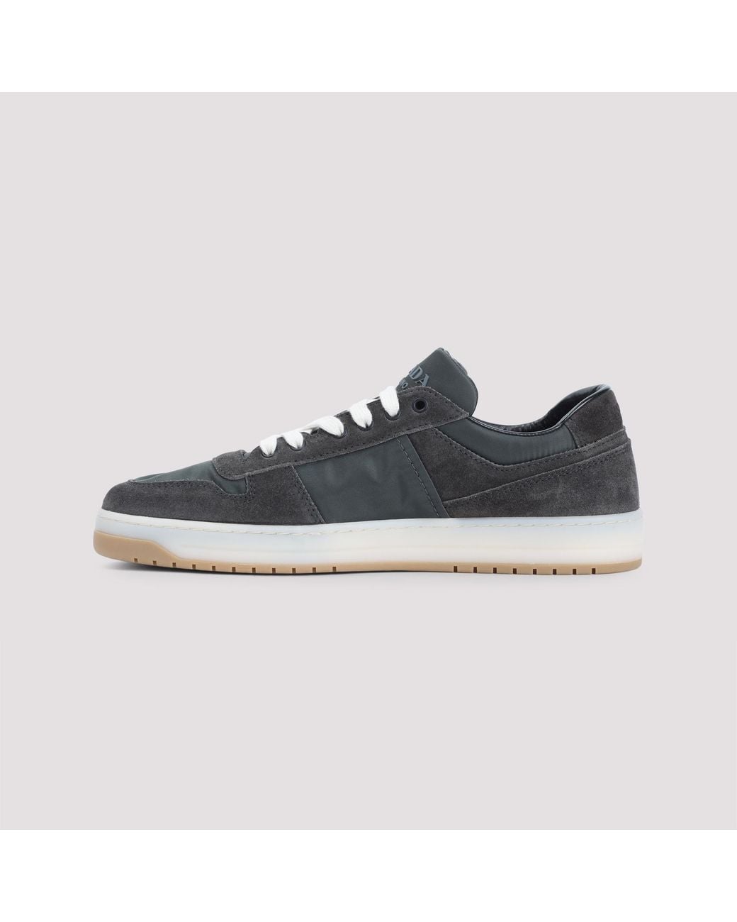 Prada Black Downtown Lace-Up Sneakers for men