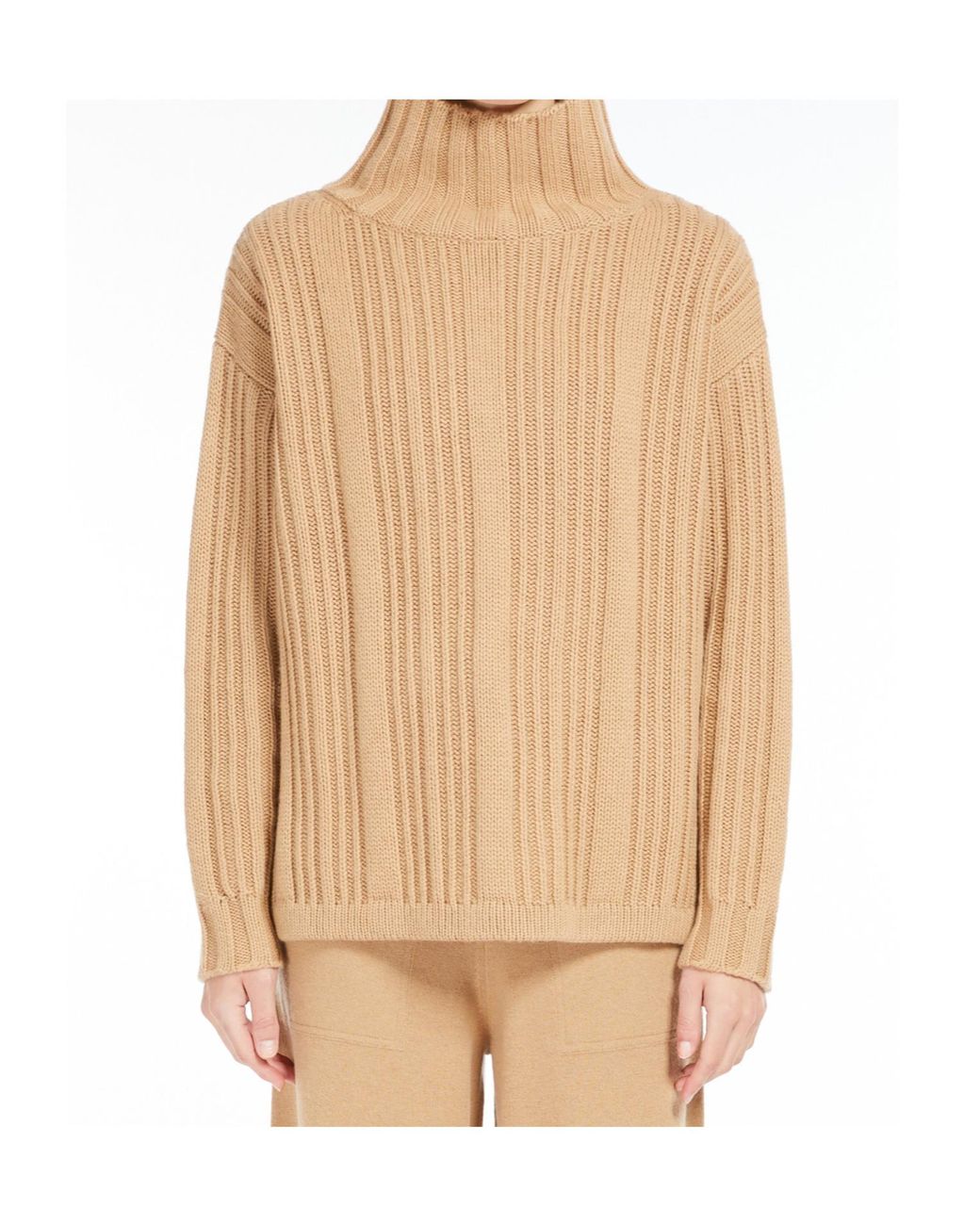 Max Mara Natural Vitalba Turtleneck Jumper
