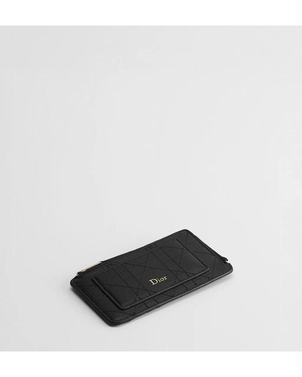 Dior Black Zipper Card Holder