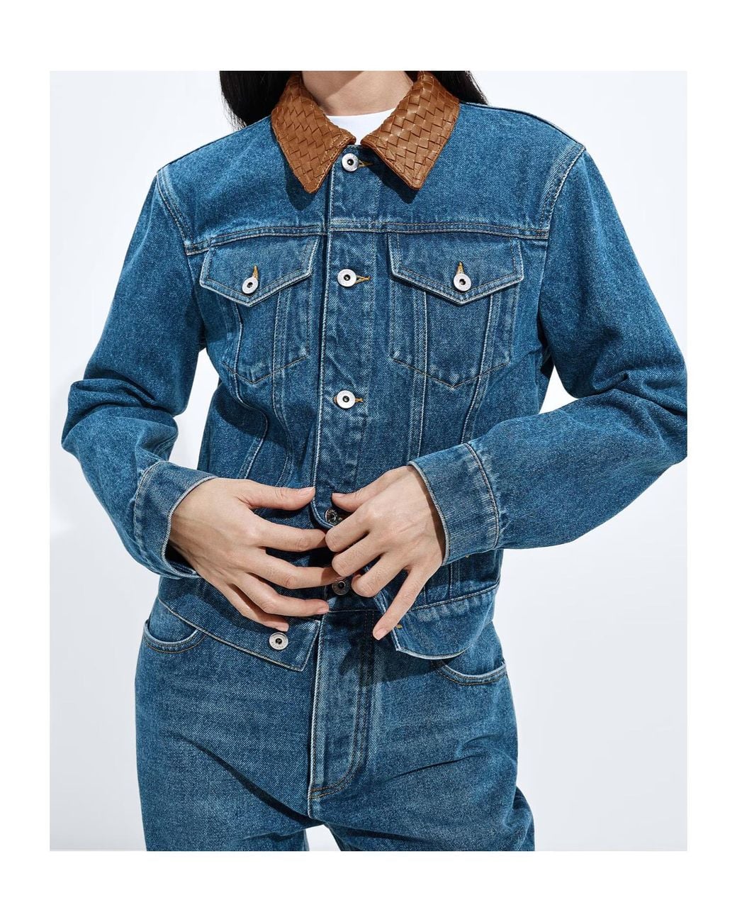 Bottega Veneta Blue Medium Jacket