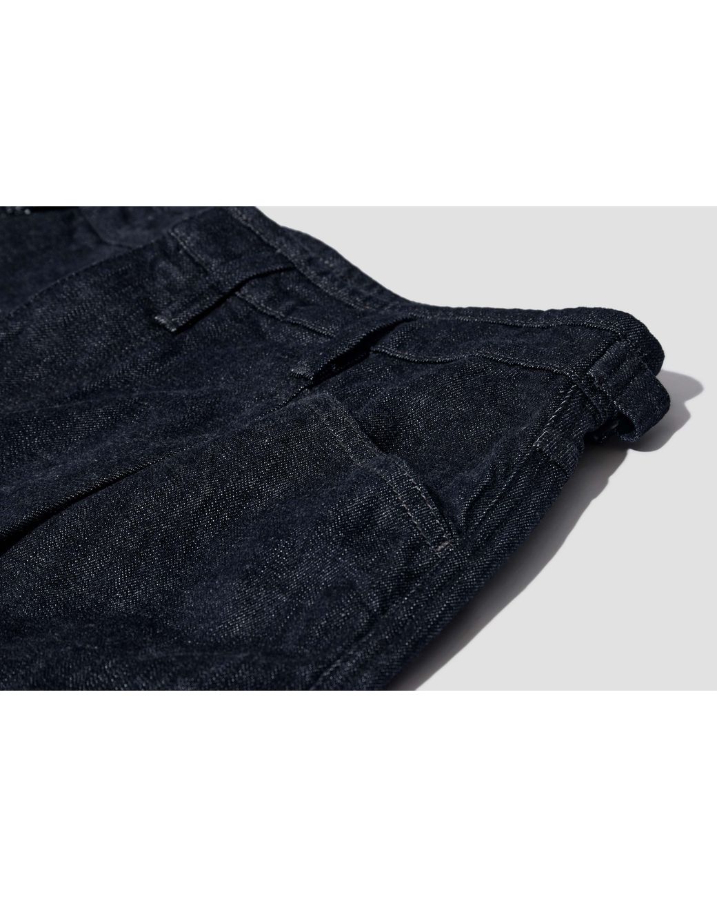 Lemaire Blue Pleated Workwear Jeans for men