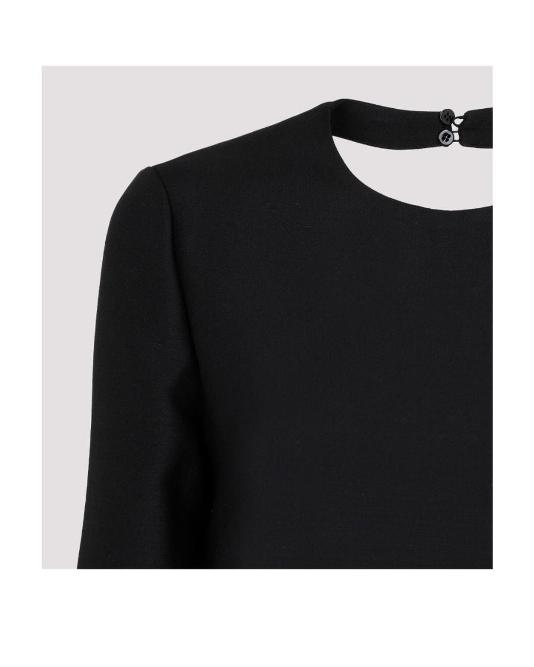 Valentino Black Open-Back Minidress