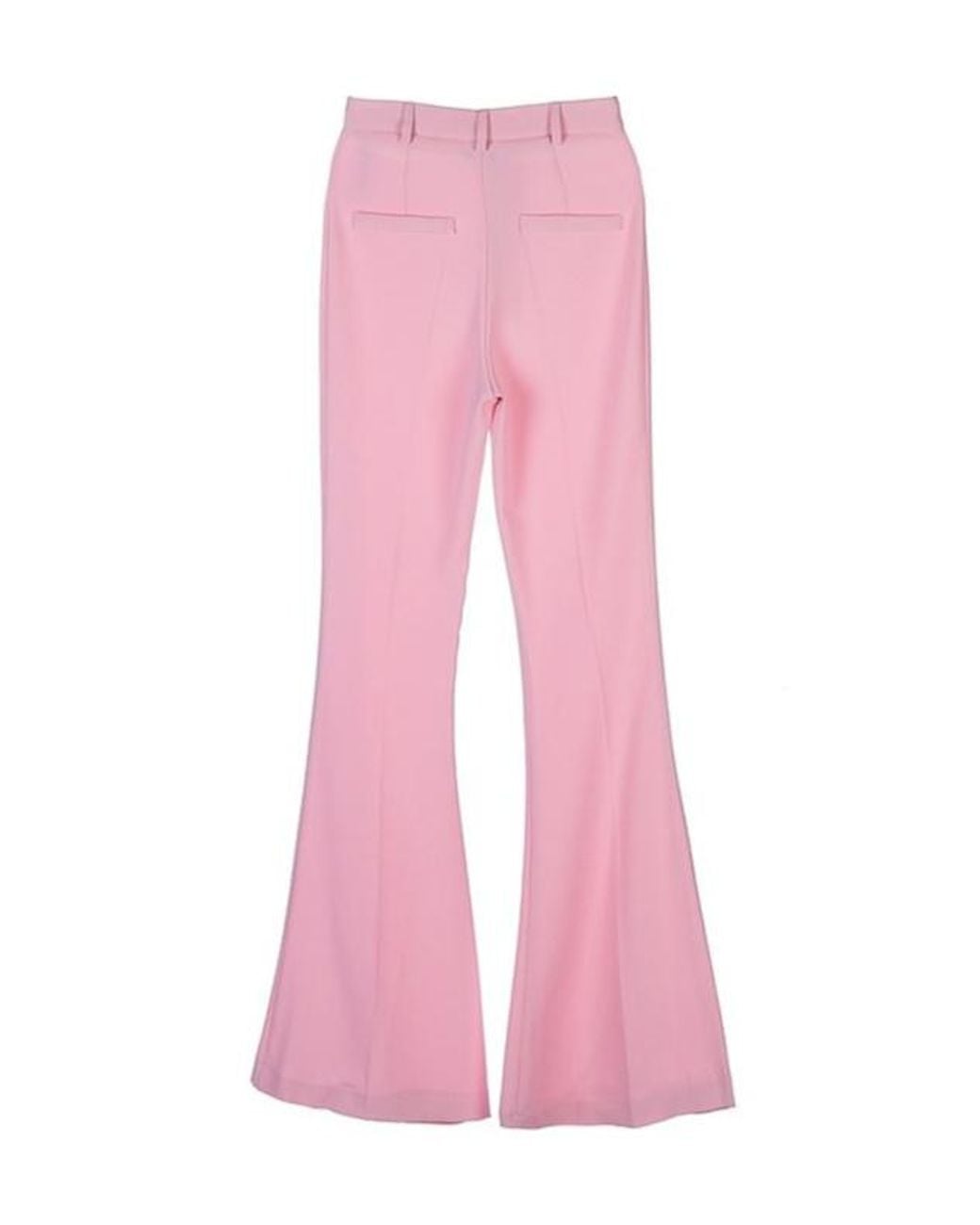 HEBE STUDIO Pink Casual Pants With Belt Loops