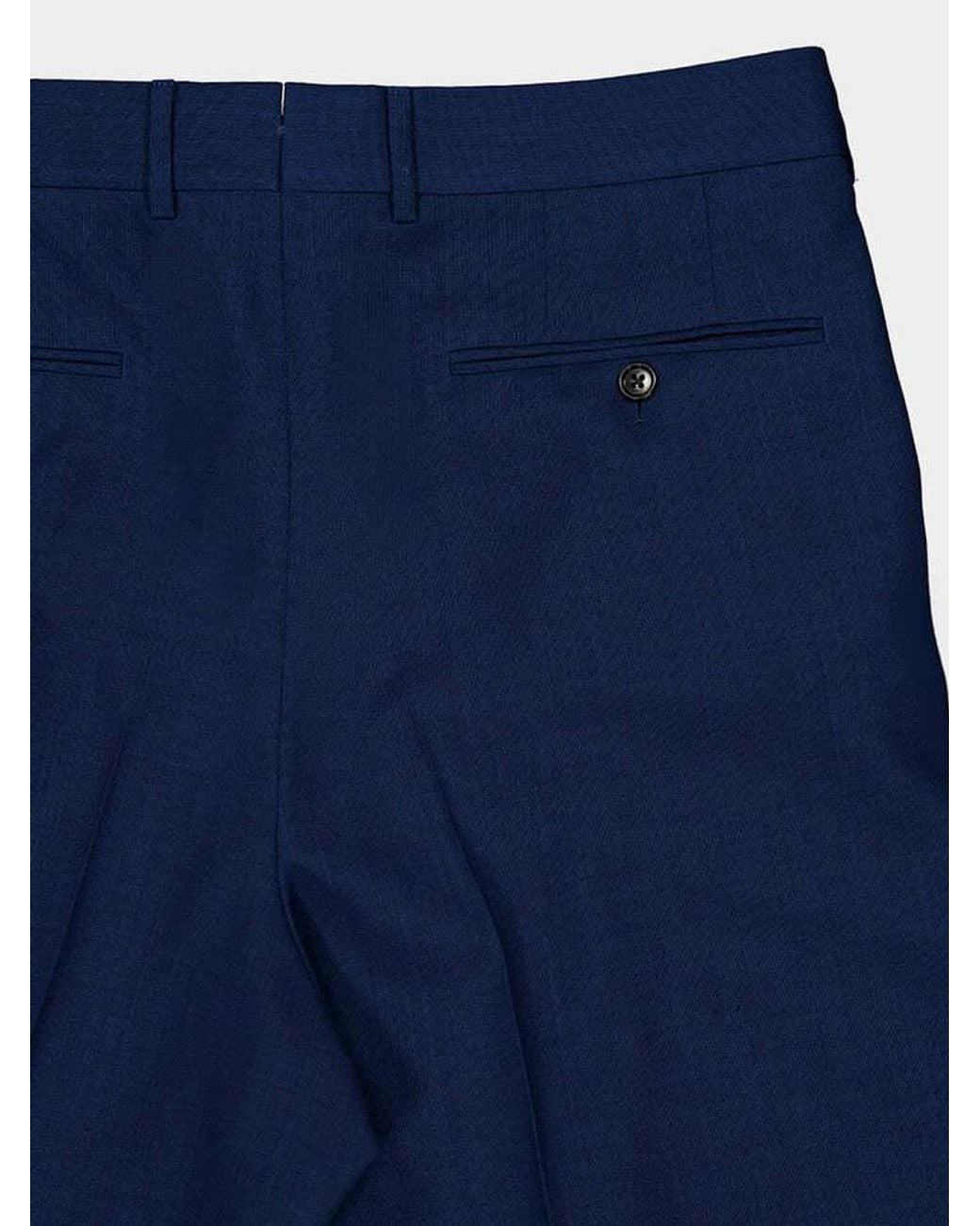 Tom Ford Blue Pleated Trousers for men