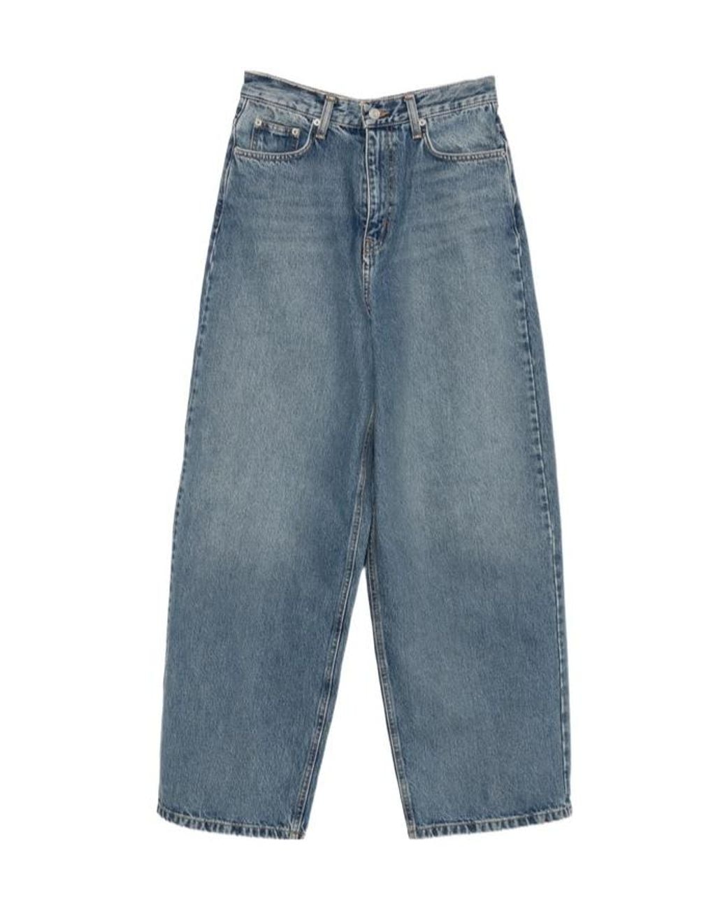 Frankie Shop Blue Jeans With Belt Loops