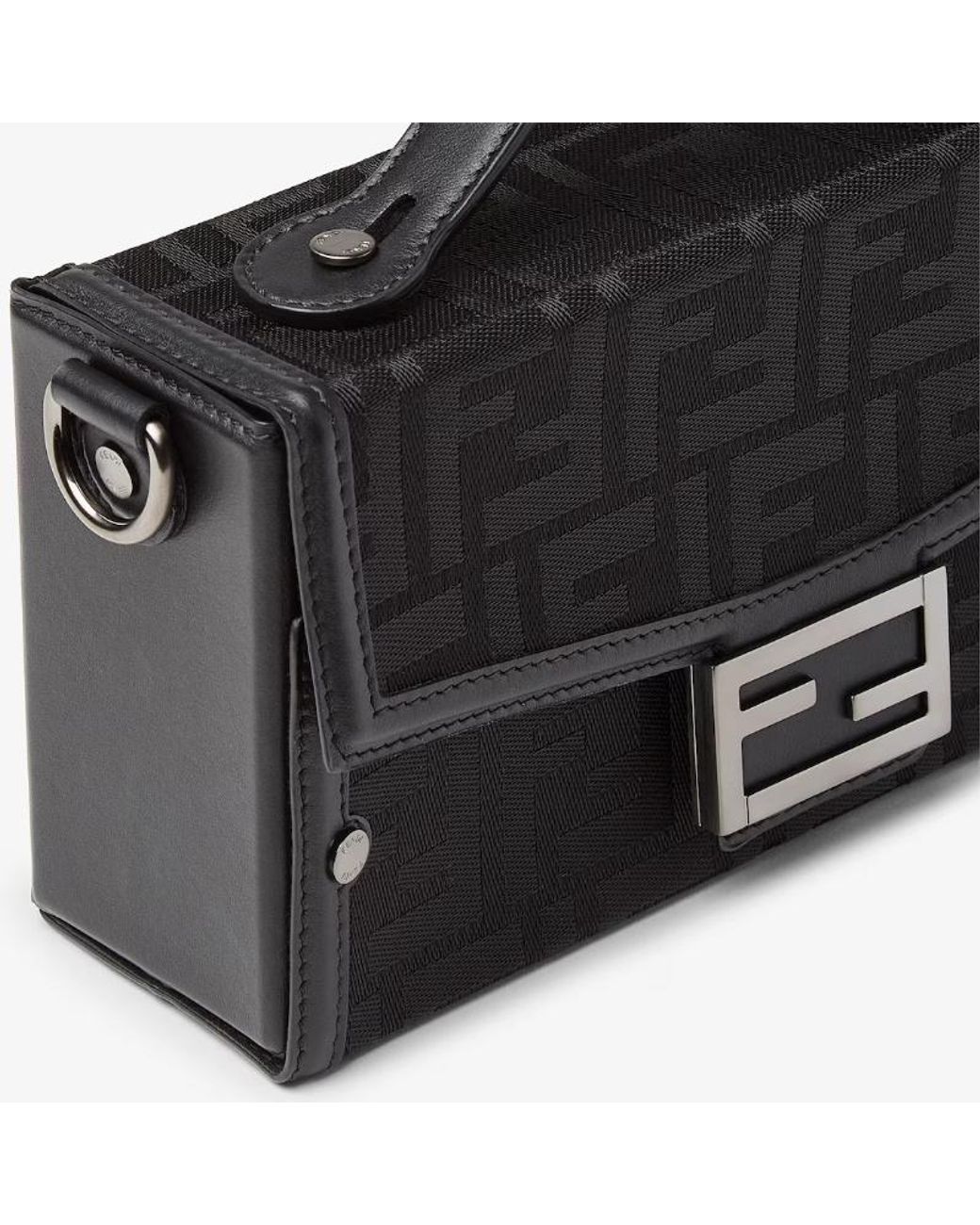 Fendi Black Soft Trunk Shoulder Bag for men