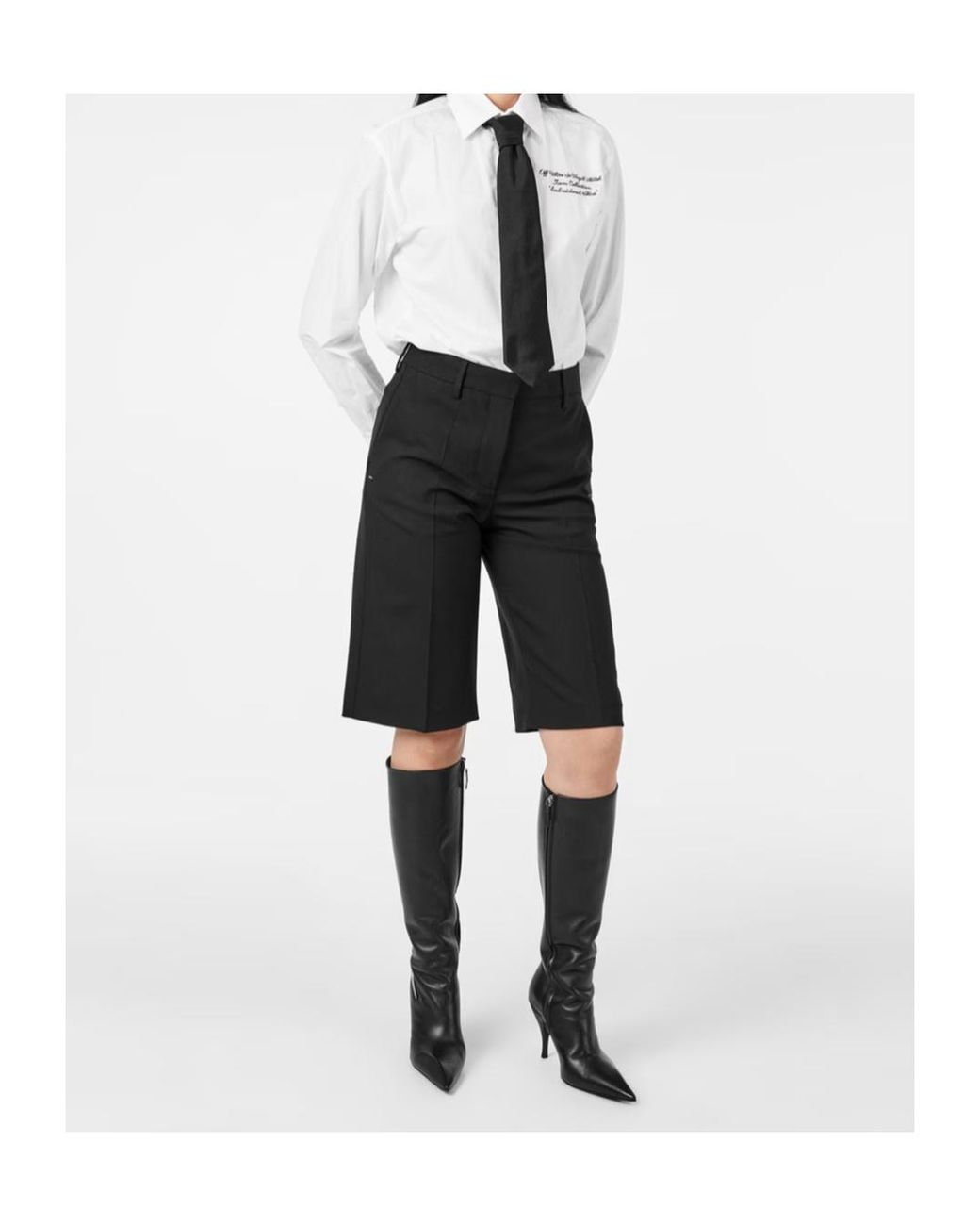 Off-White c/o Virgil Abloh Gray Tailored Shorts