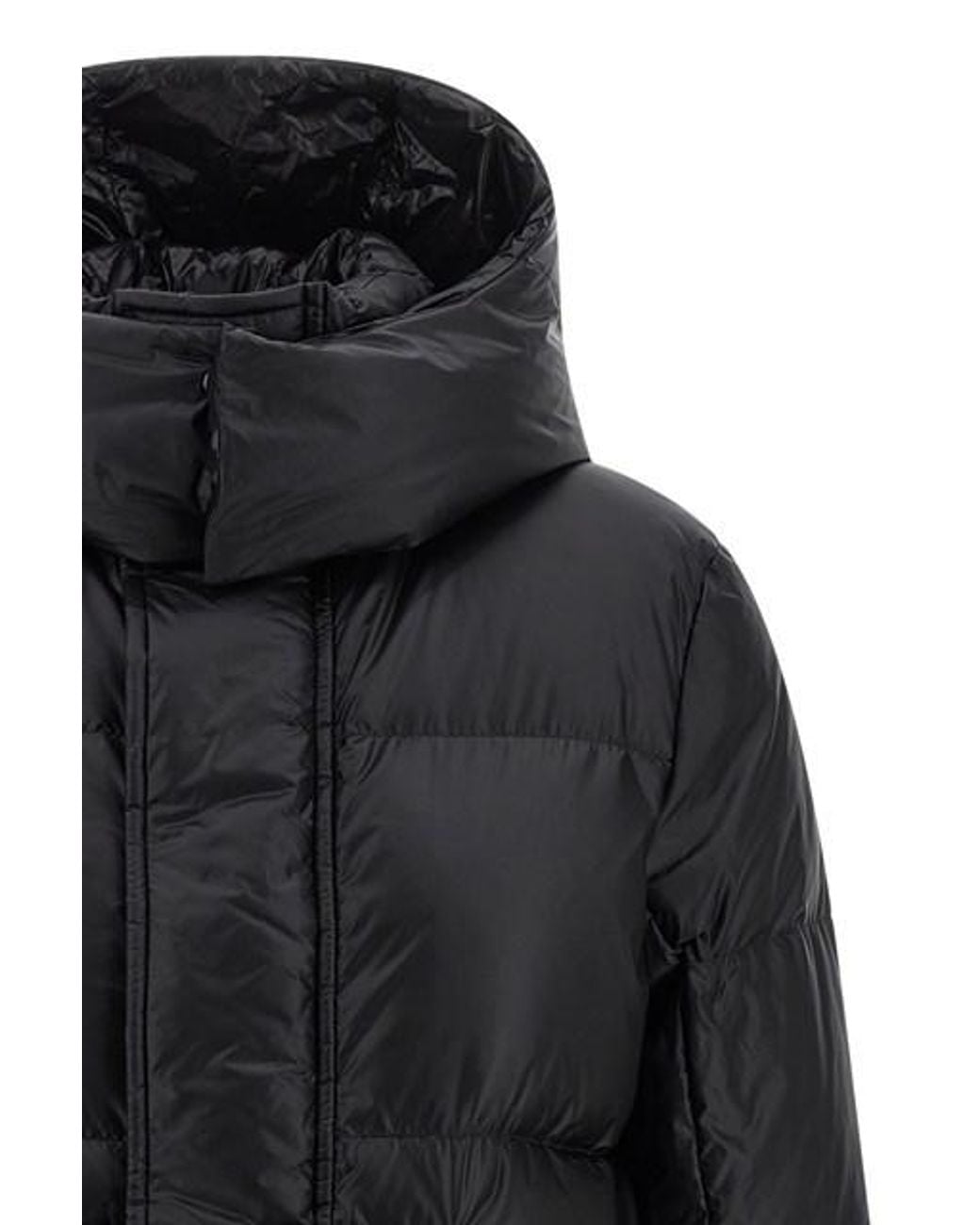 Sacai Black Hooded Puffer Jacket