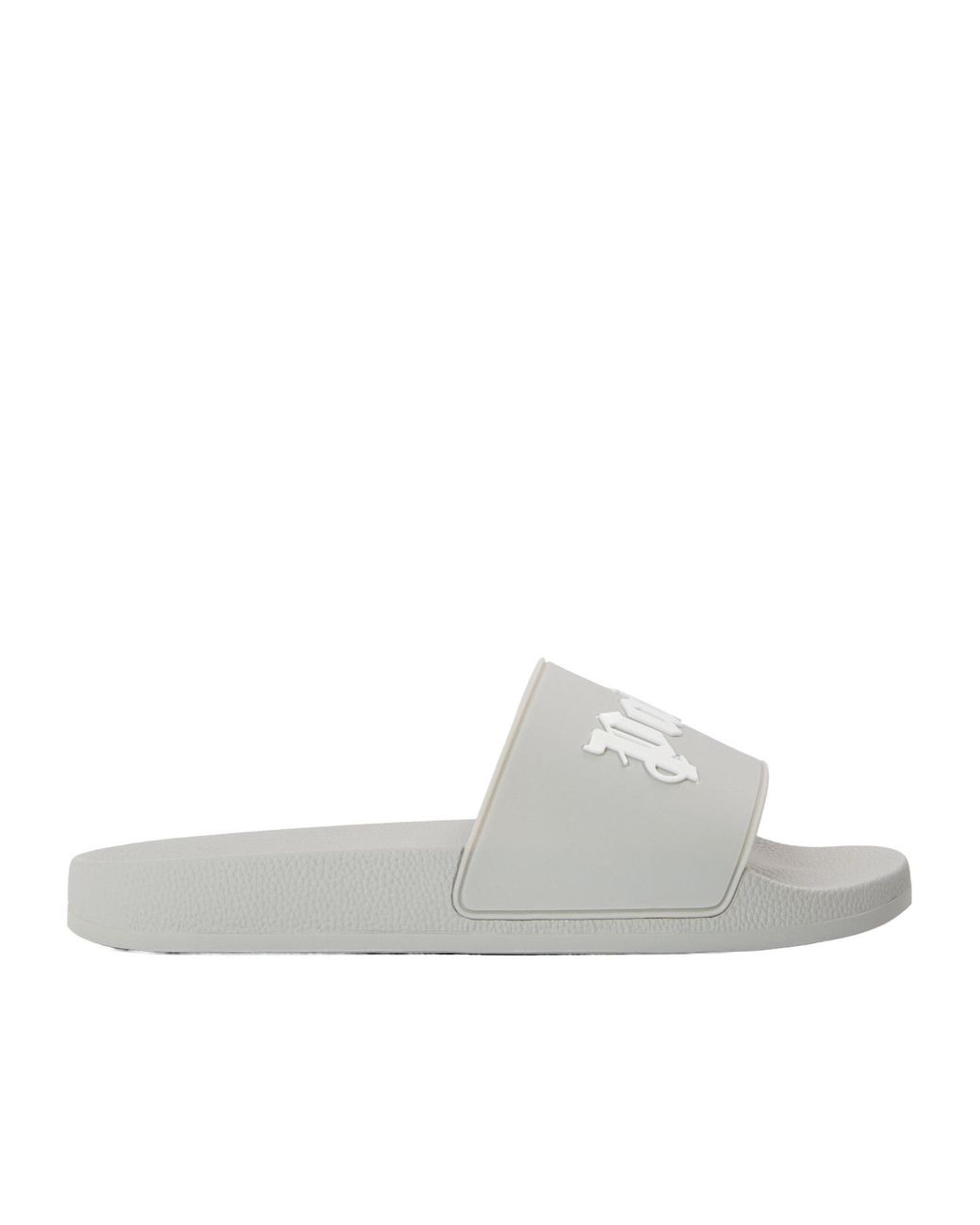 Palm Angels White Breathable Slippers for men