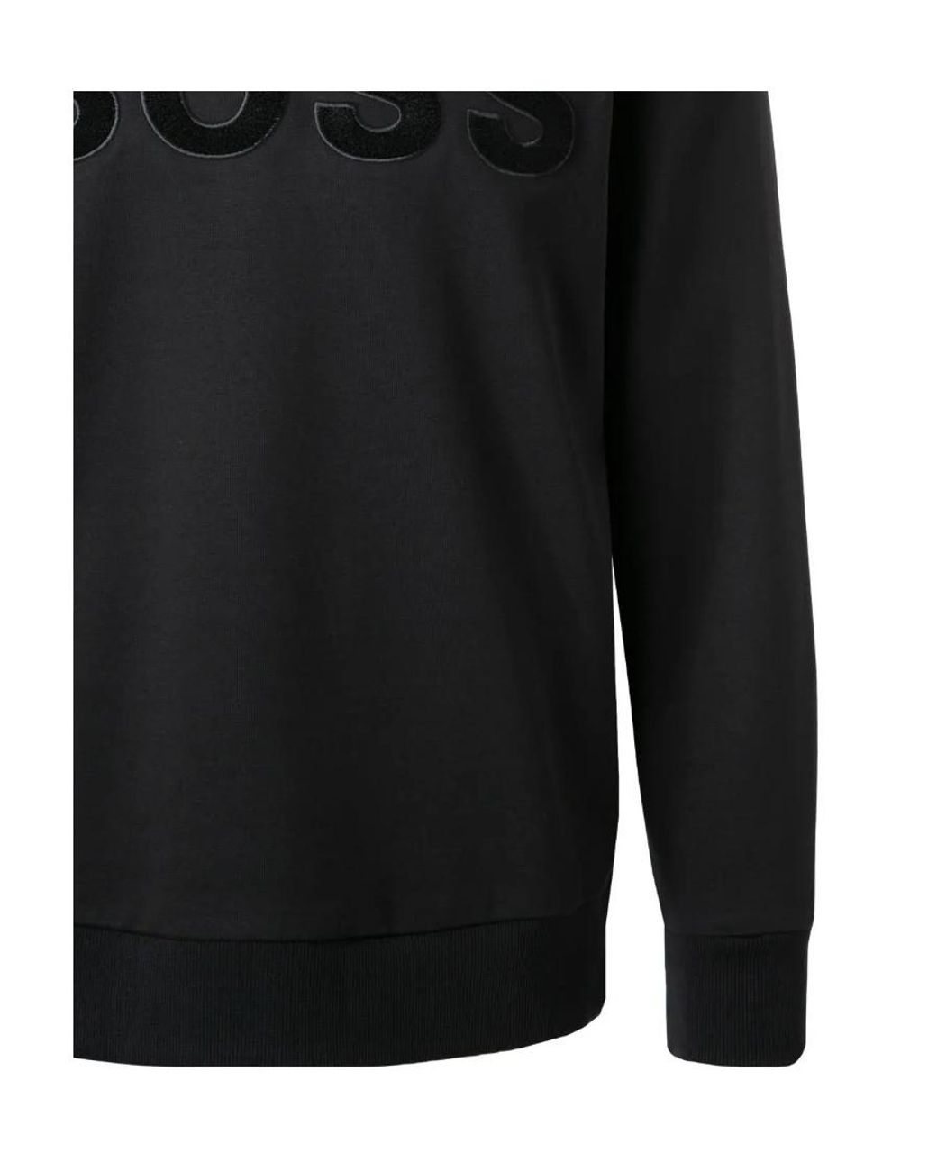 Boss Black Logo Pattern Pullover Sweater for men