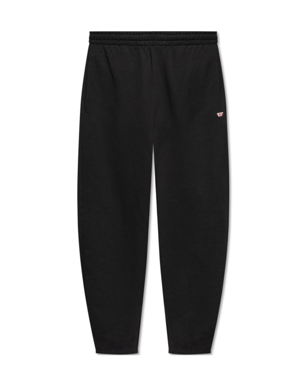 DIESEL Black P-Marky-D Logo Patch Sweatpants for men