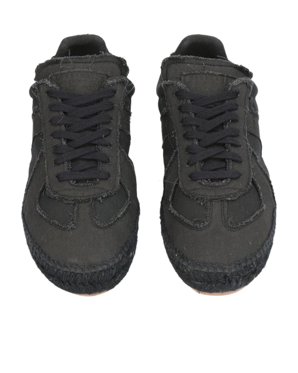 Maison Margiela Black Minimalist Low-Top Casual Shoes