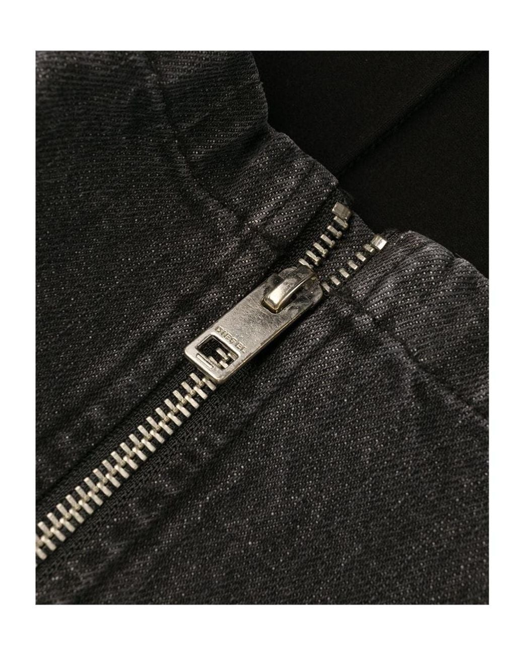 DIESEL Black Contrast-Waist Straight-Leg Pants