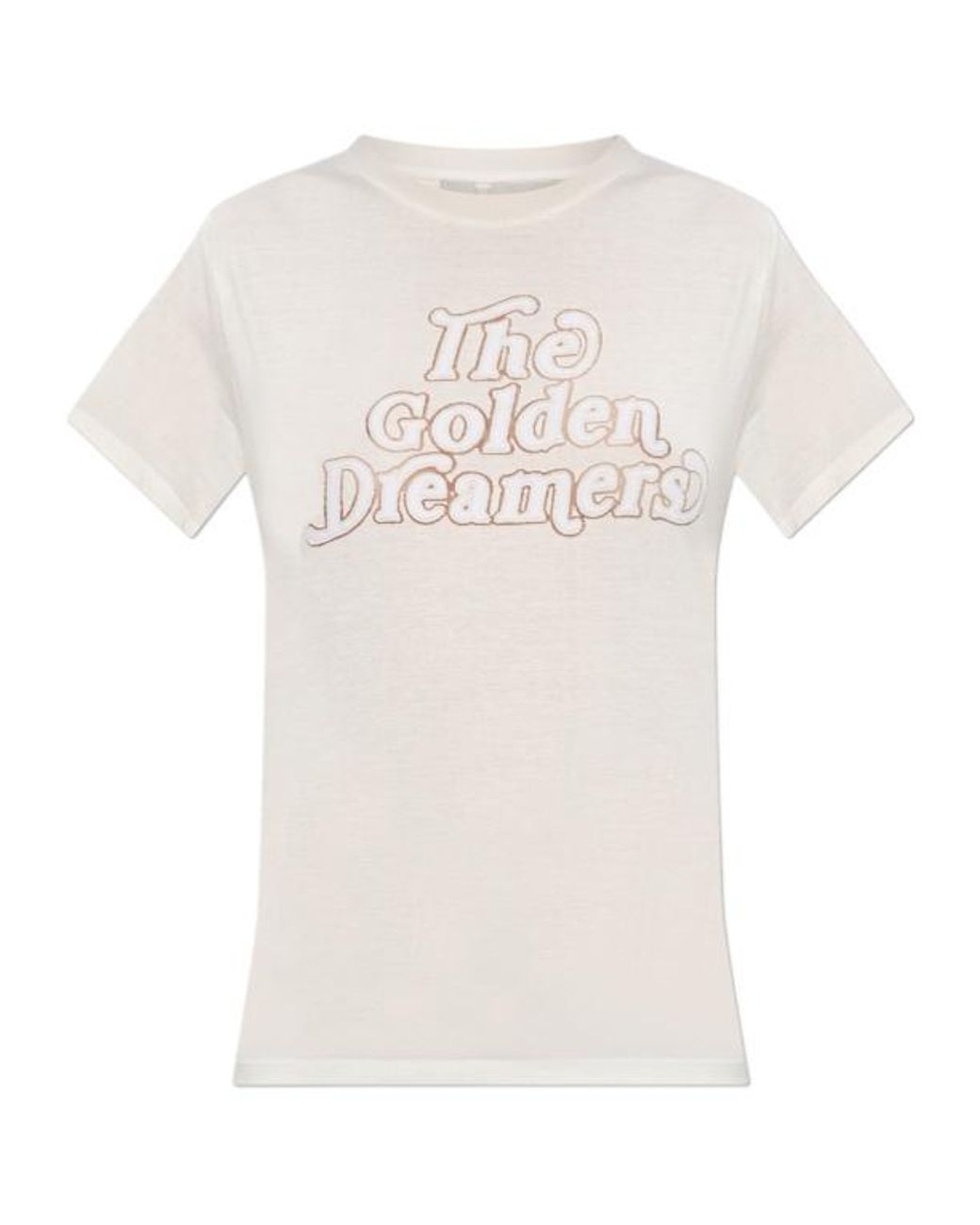 Golden Goose Deluxe Brand White The Golden Dreamers Printed T-Shirt