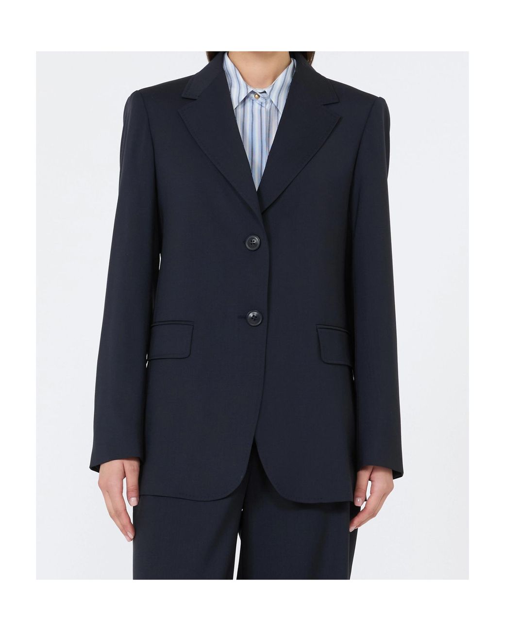 Max Mara Black Studio Mstassenzi Single-Breasted Jacket