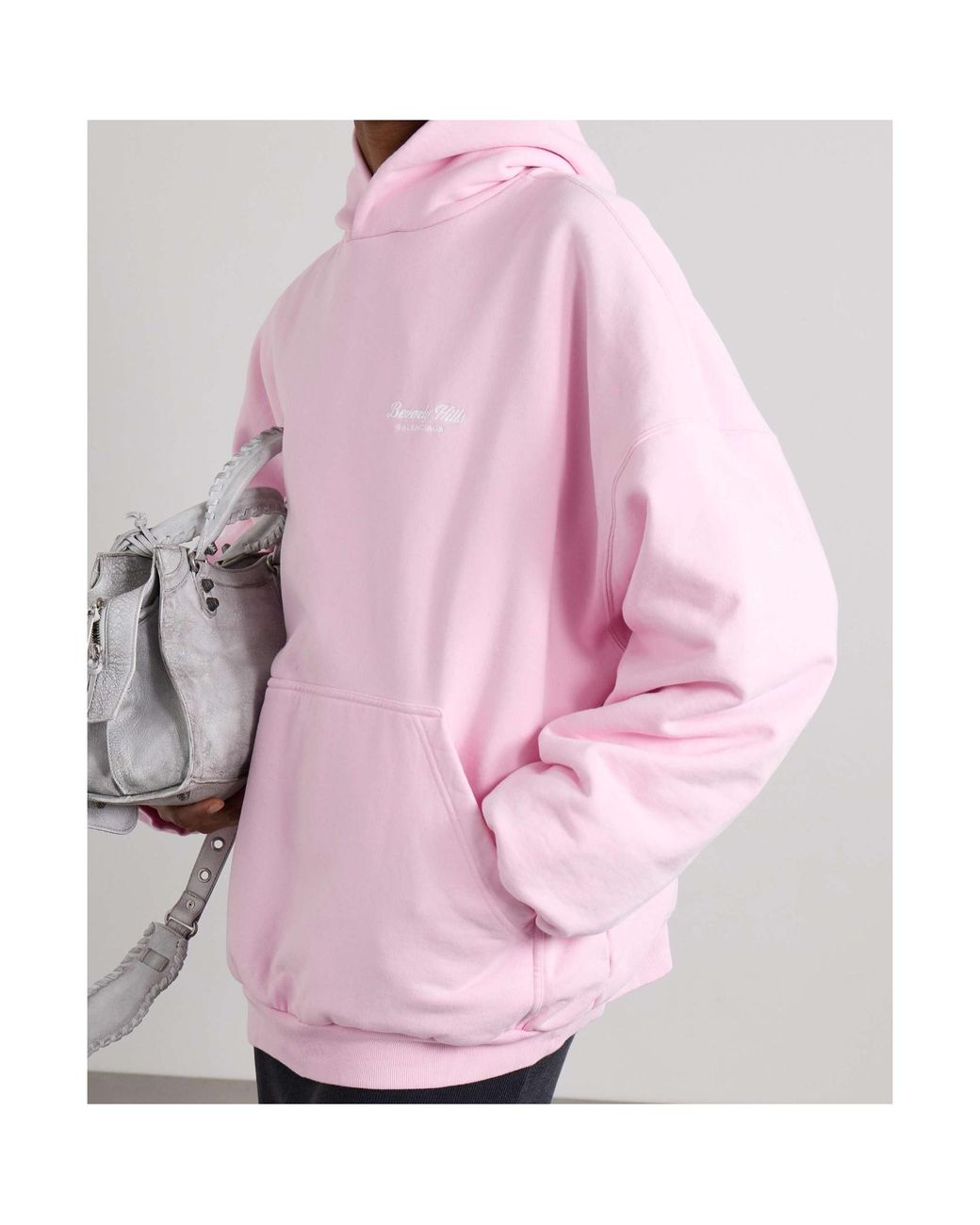 Balenciaga Pink Beverly Hills Oversized Hoodie