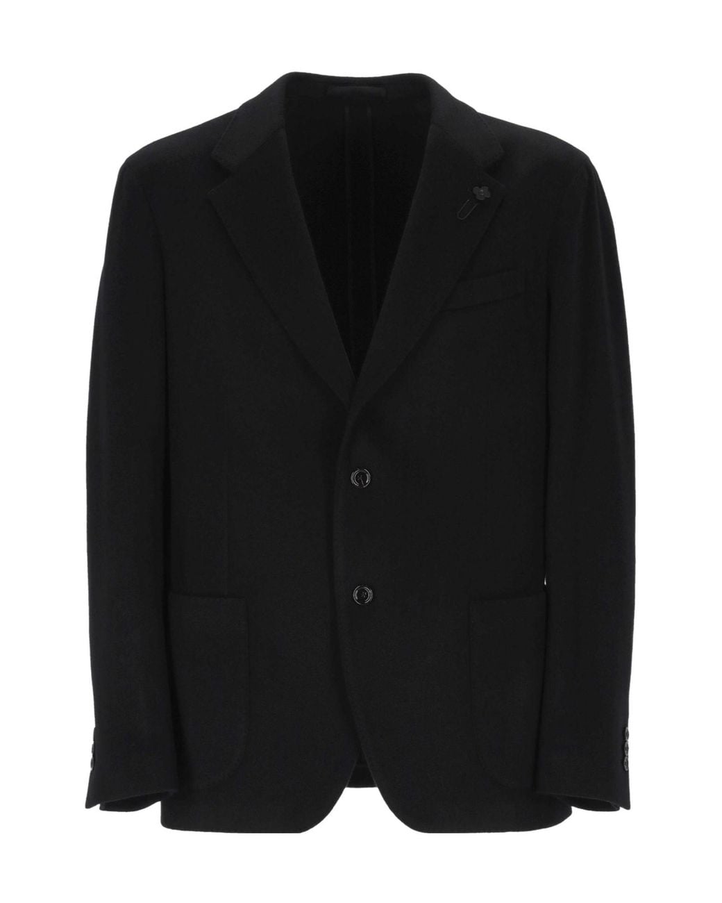 Lardini Black Single Breasted Jacket for men