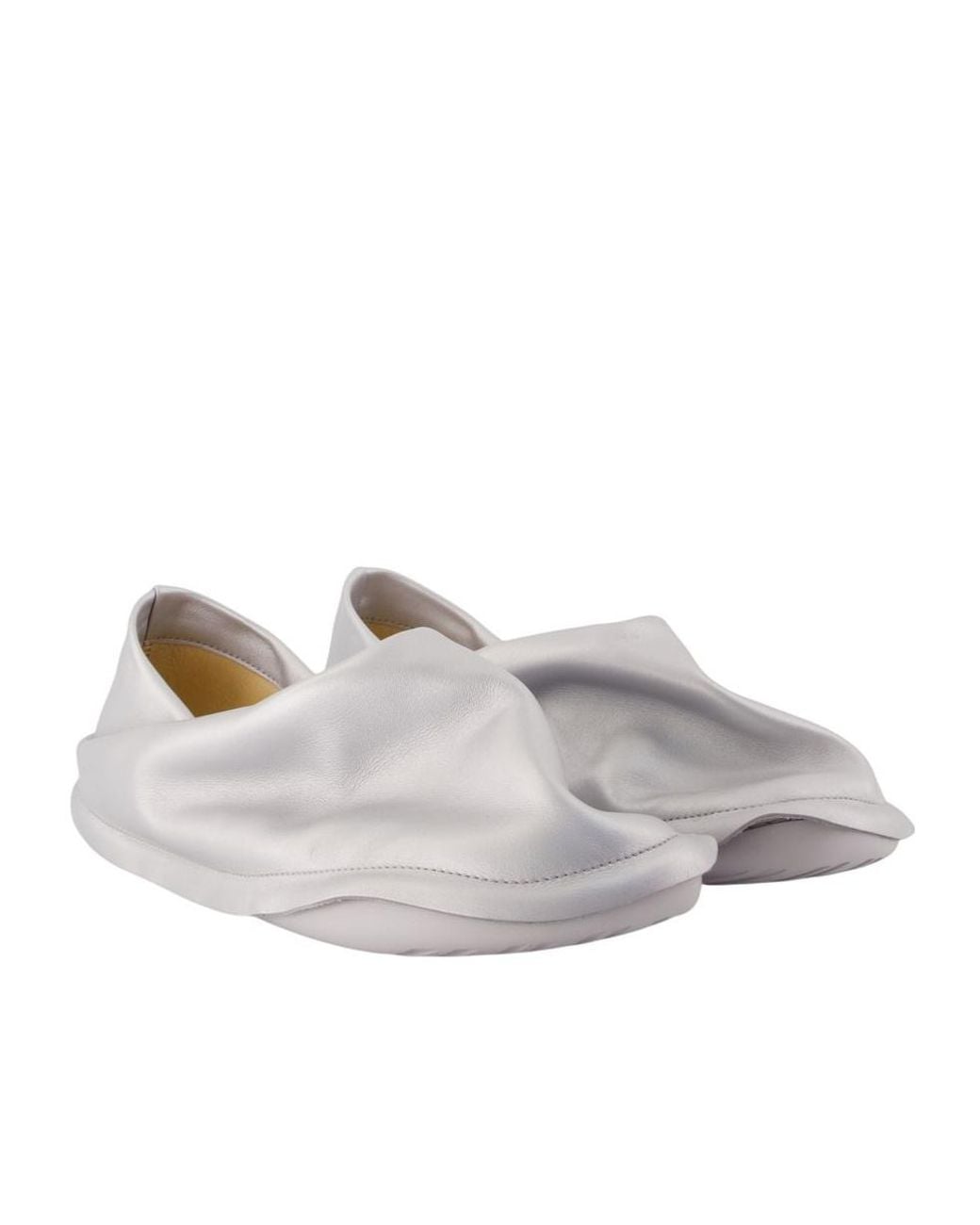 Camper White X Issey Miyake Peu Form Ballet Flats