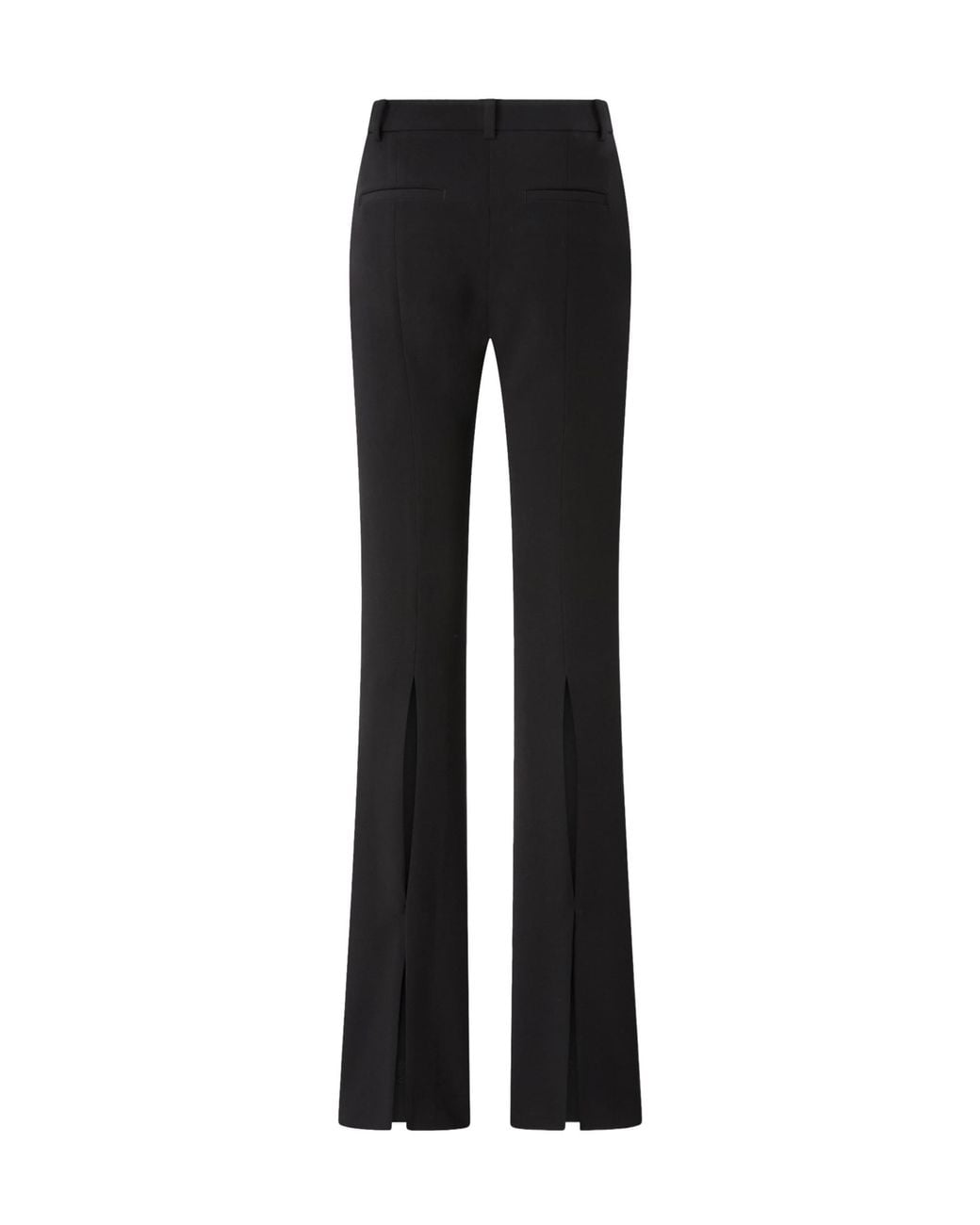 Pinko Black Straight-Leg Pressed-Creases Trousers