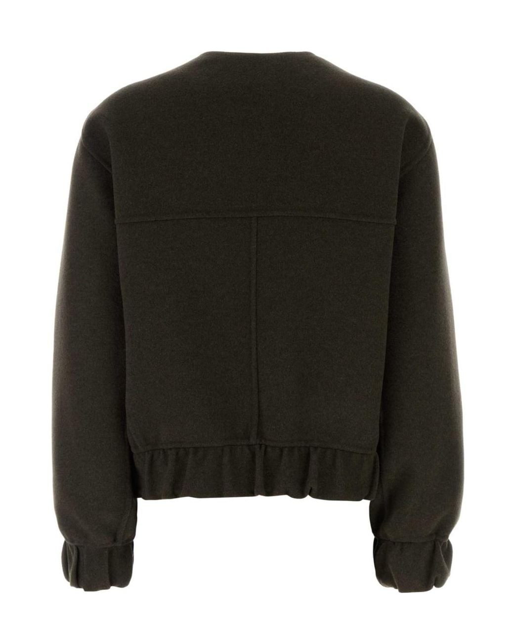 Khaite Brown Cordan Elastic-Hem Jacket