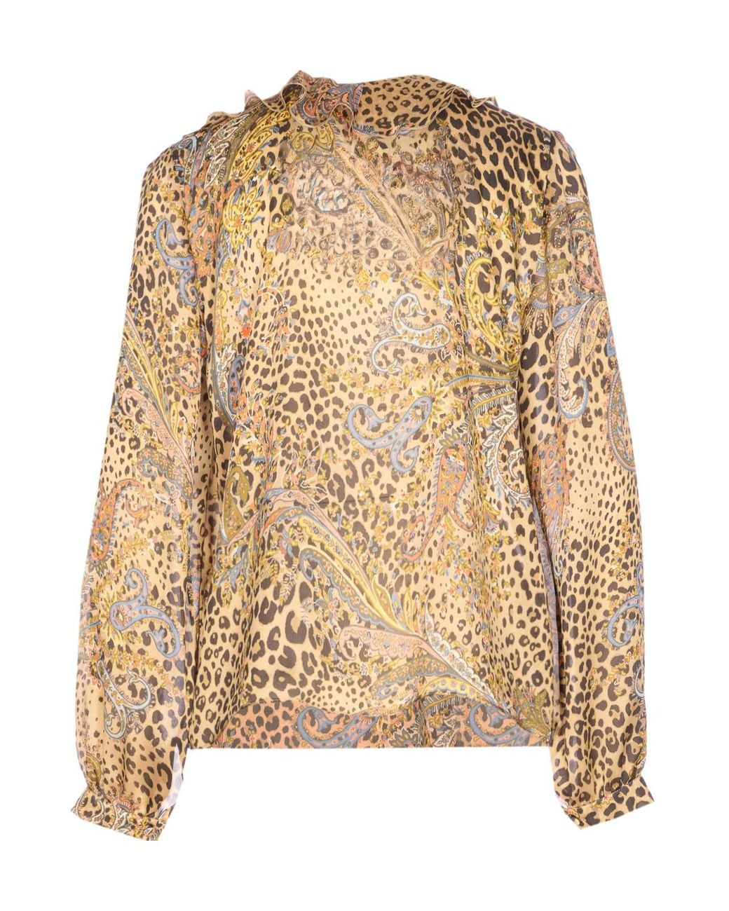 Etro Natural Paisley Printed Shirt