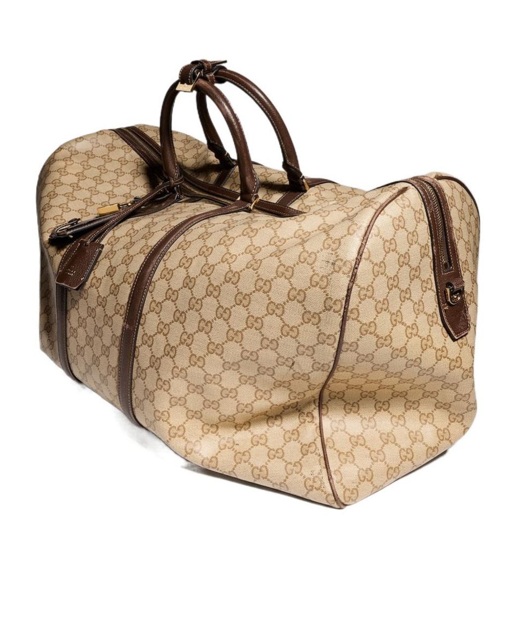 Gucci Brown Essence Classic Large Duffle Bag for men