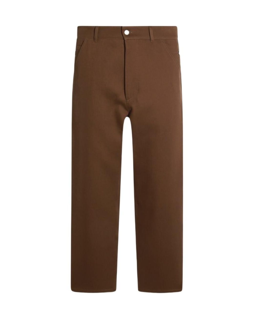 Moschino Brown Cotton Pants for men
