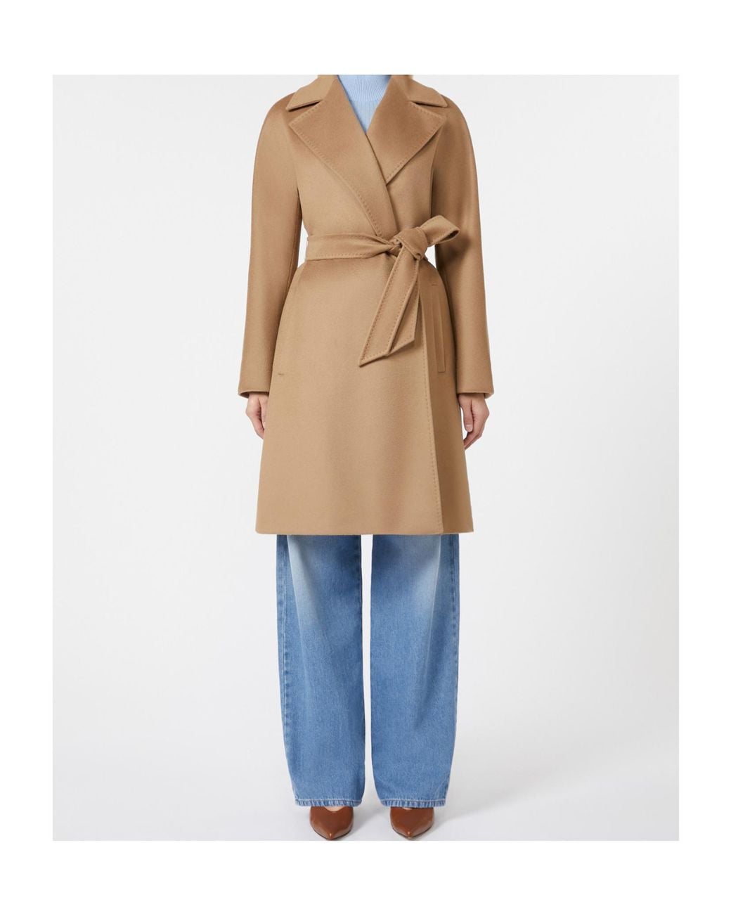 Max Mara Natural Studio Dravenna Belted Coat
