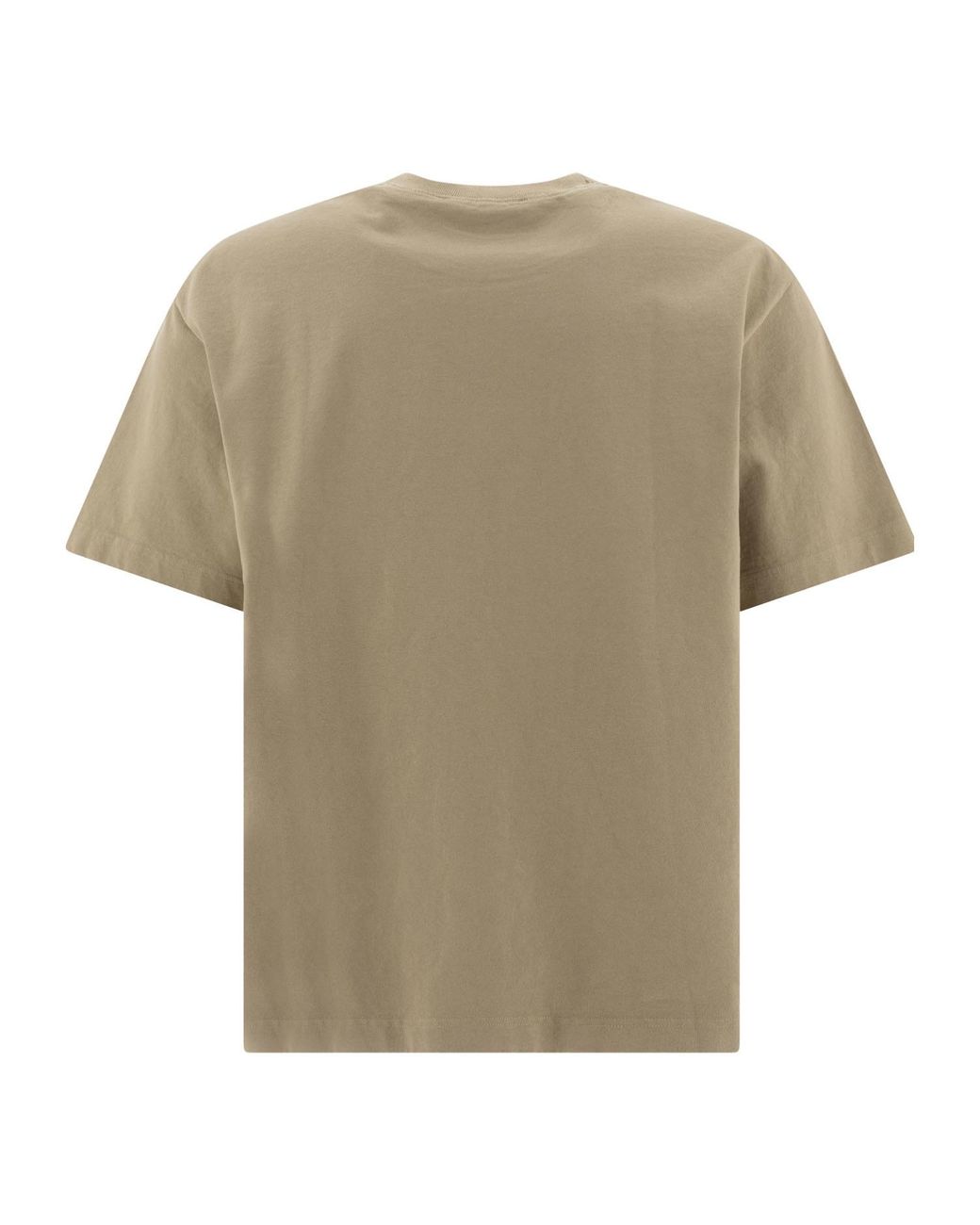 Acne Natural Logo Studded Crewneck T-Shirt for men