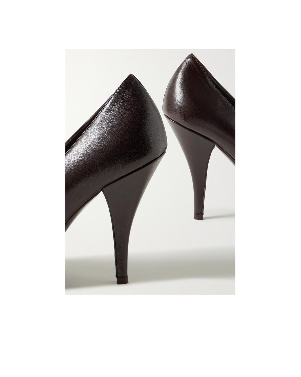The Row Black Lana Pointed High Heels