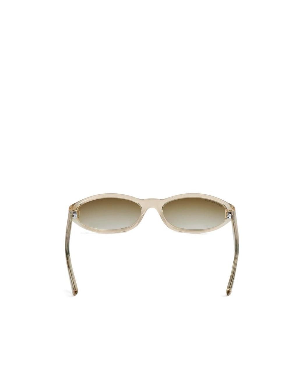 Balenciaga Metallic Eyewear Neo Round Frame Sunglasses
