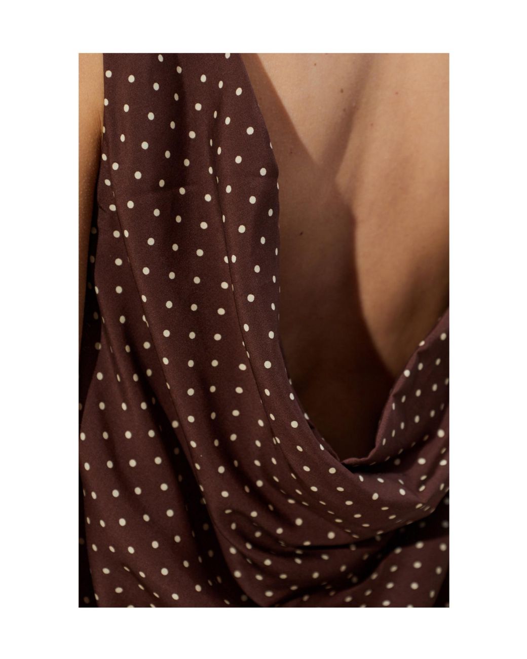 Posse Brown Evie Polka-Dot Mini Dress