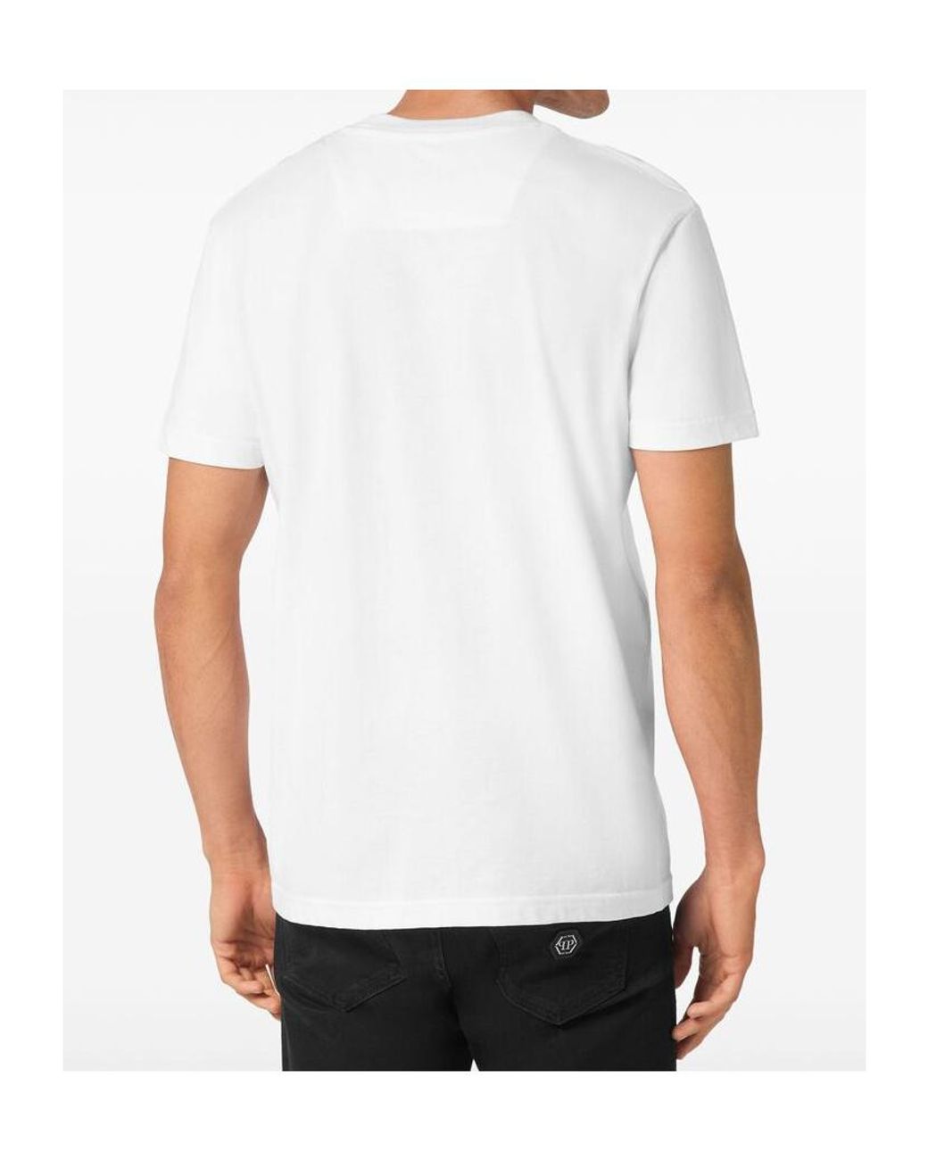 Philipp Plein White Crewneck Ss Cars Racing Jersey T-Shirt for men