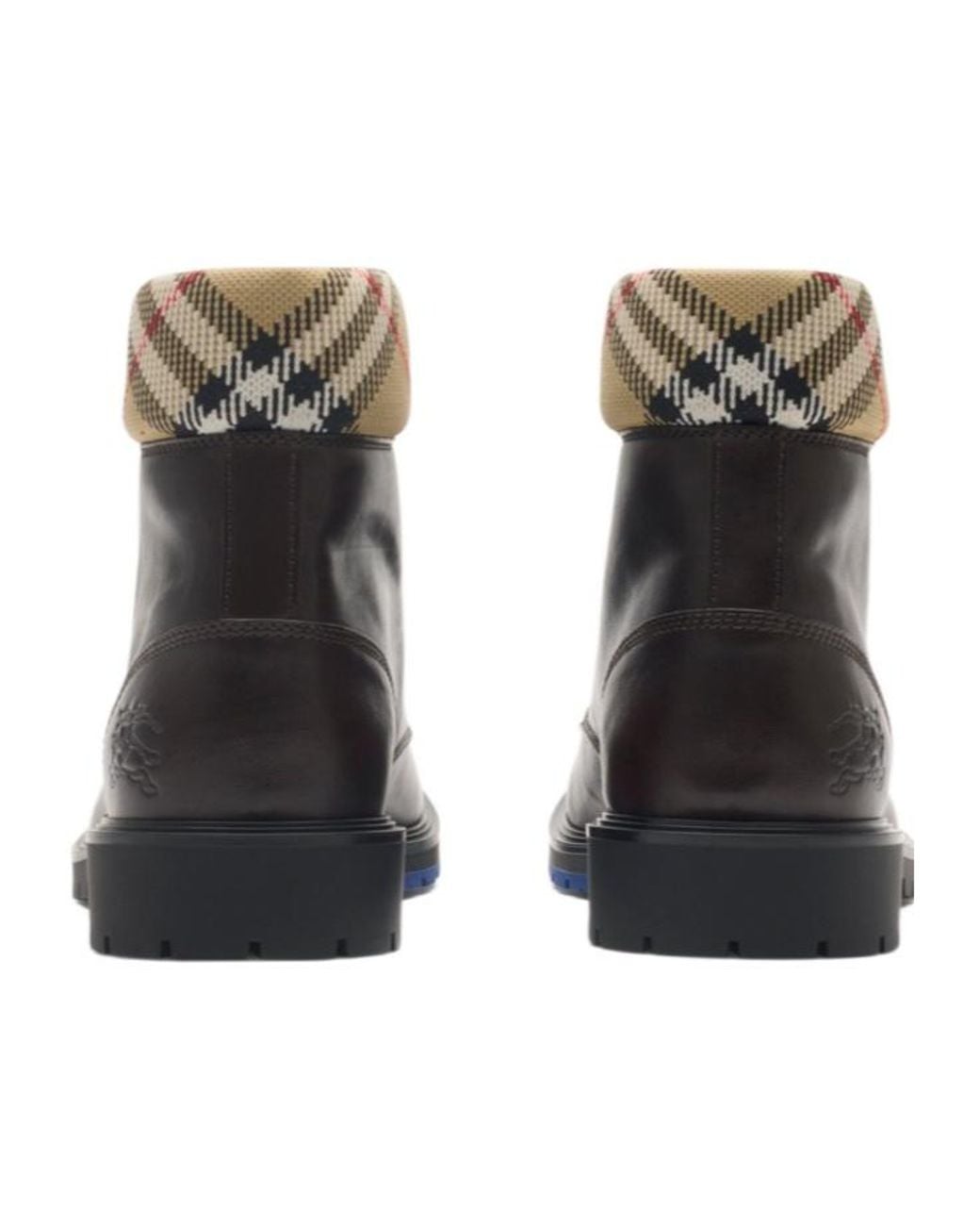 Burberry Brown Rogue Combat Lace-Up Boots for men